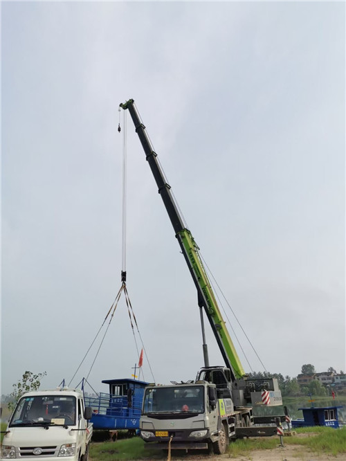 南漳县桥梁建设吊装案例